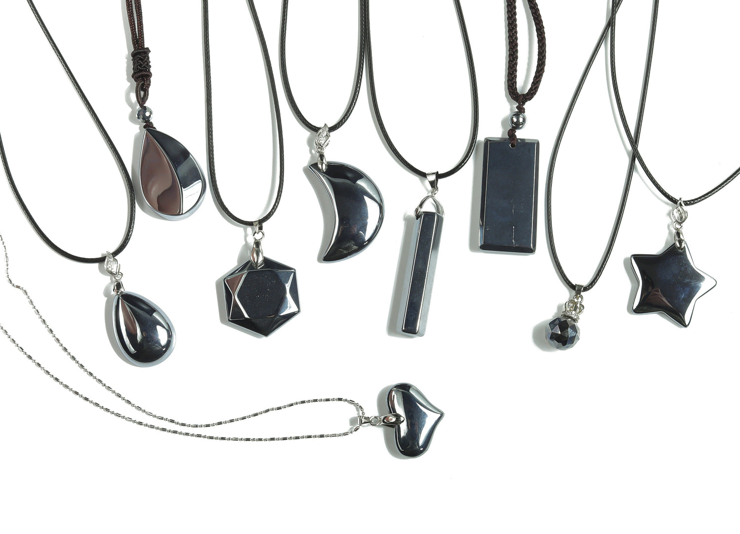 Terahertz Crystal Necklace - Cord Necklace - Heling Gemstone - NC1055