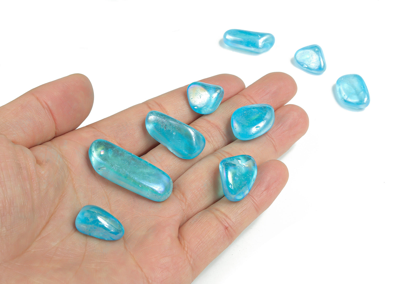Blue Aura Quartz Tumbled - TU1161