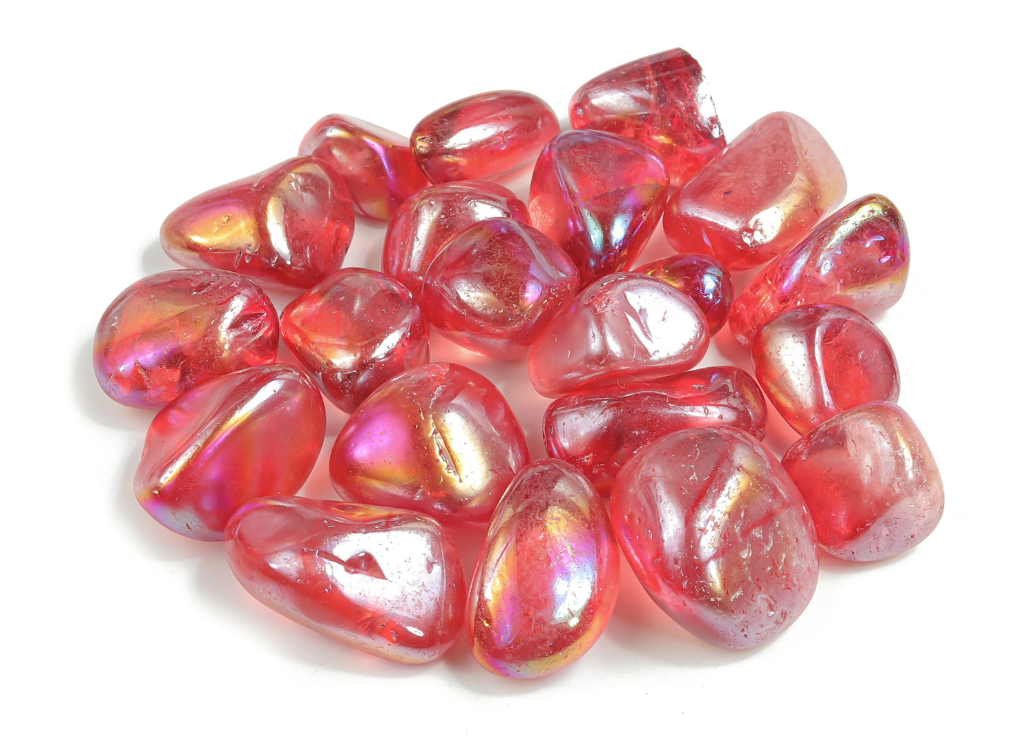 Red Aura Quartz Tumbled - TU1162