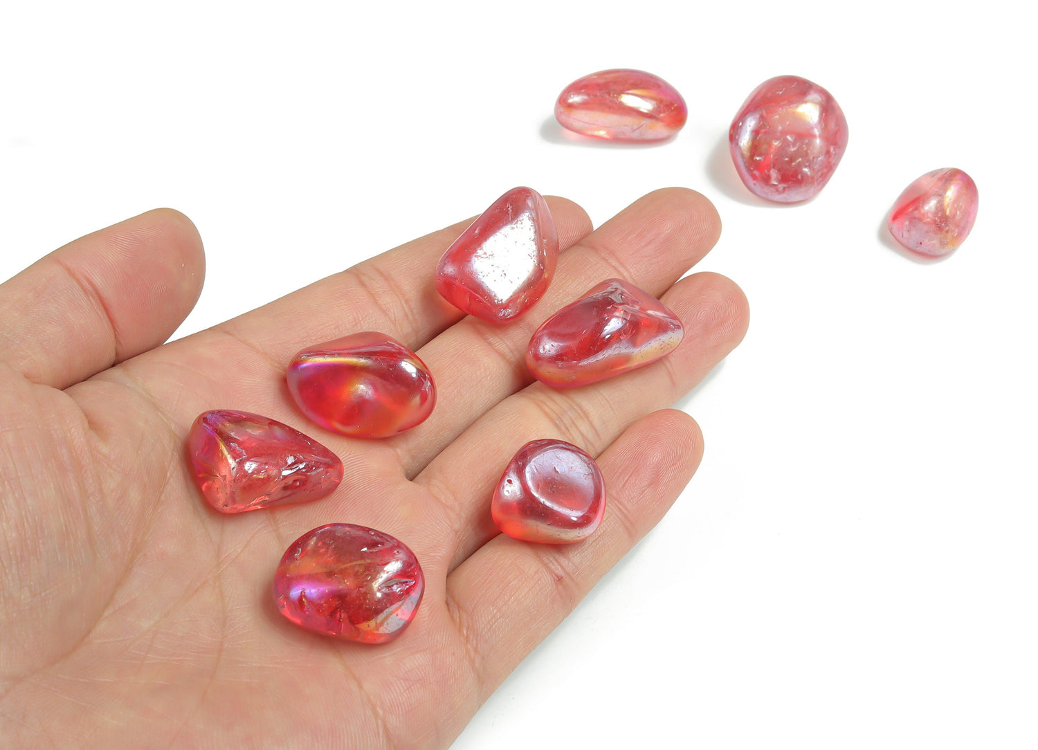 Red Aura Quartz Tumbled - TU1162
