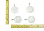 Clear Quartz Star Merkaba crystal pendant from GemstoneGO, featuring a polished star-shaped pendant for jewelry making.