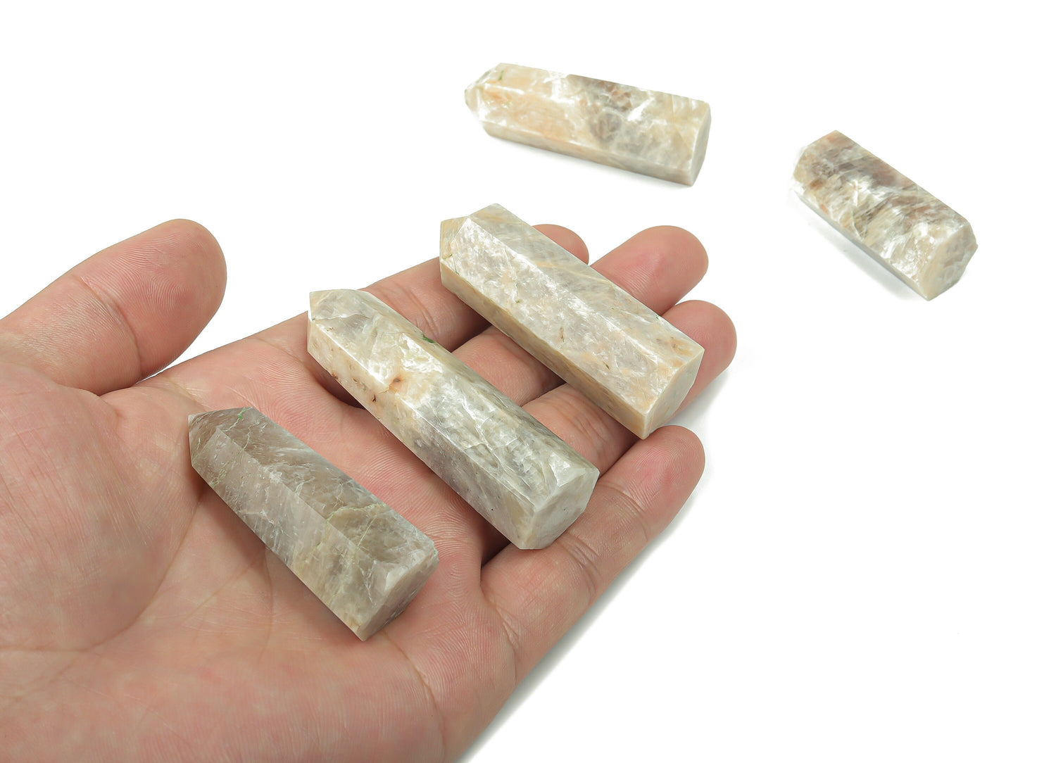 Moonstone Obelisk Tower Crystal - TW1047