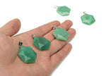 Aventurine star Merkaba pendant from GemstoneGO, featuring a green gemstone pendant with intricate star and Merkaba design.