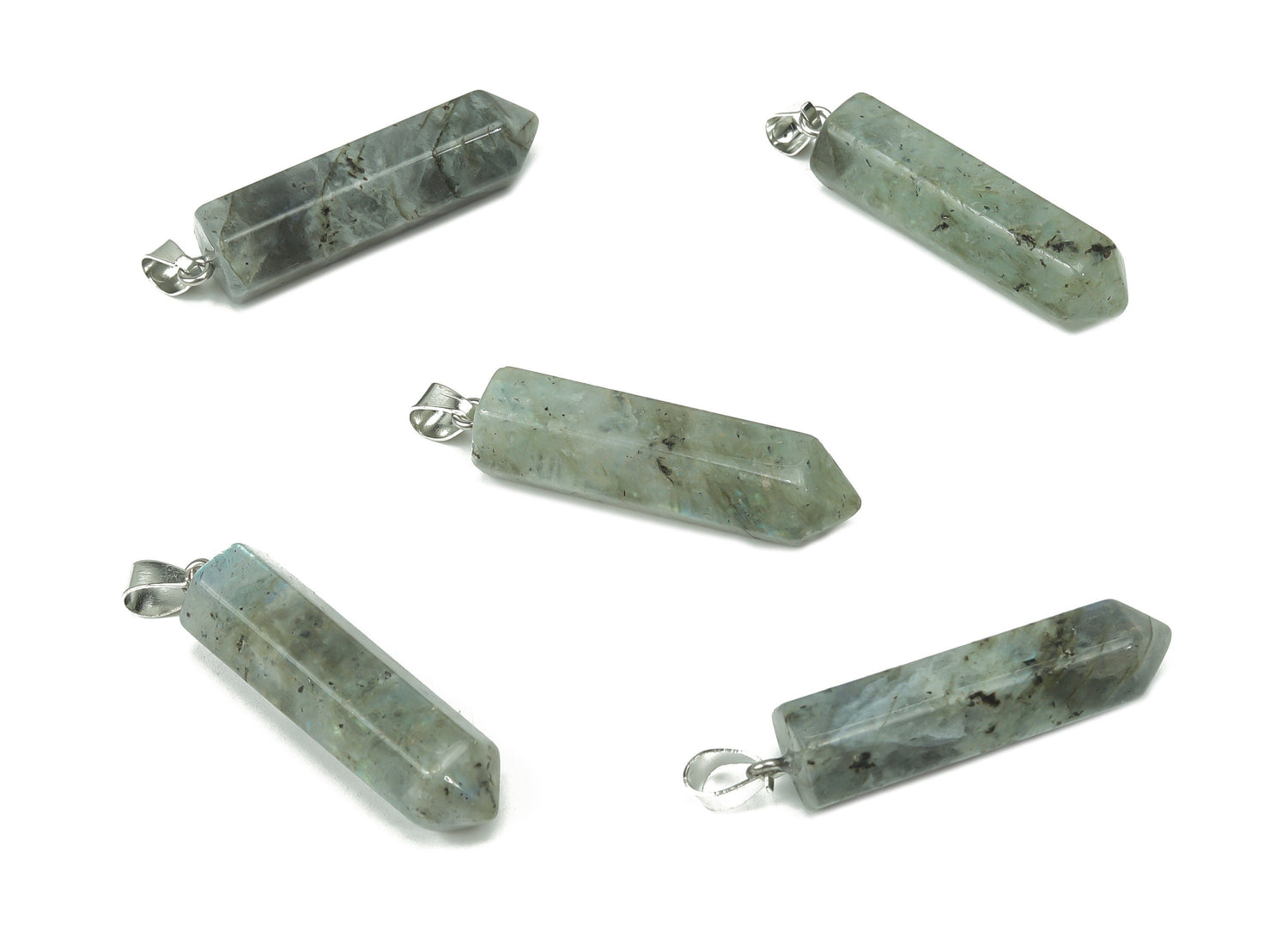 Labradorite Point Crystal Pendant - Jewelry Making Supplies - NC1080