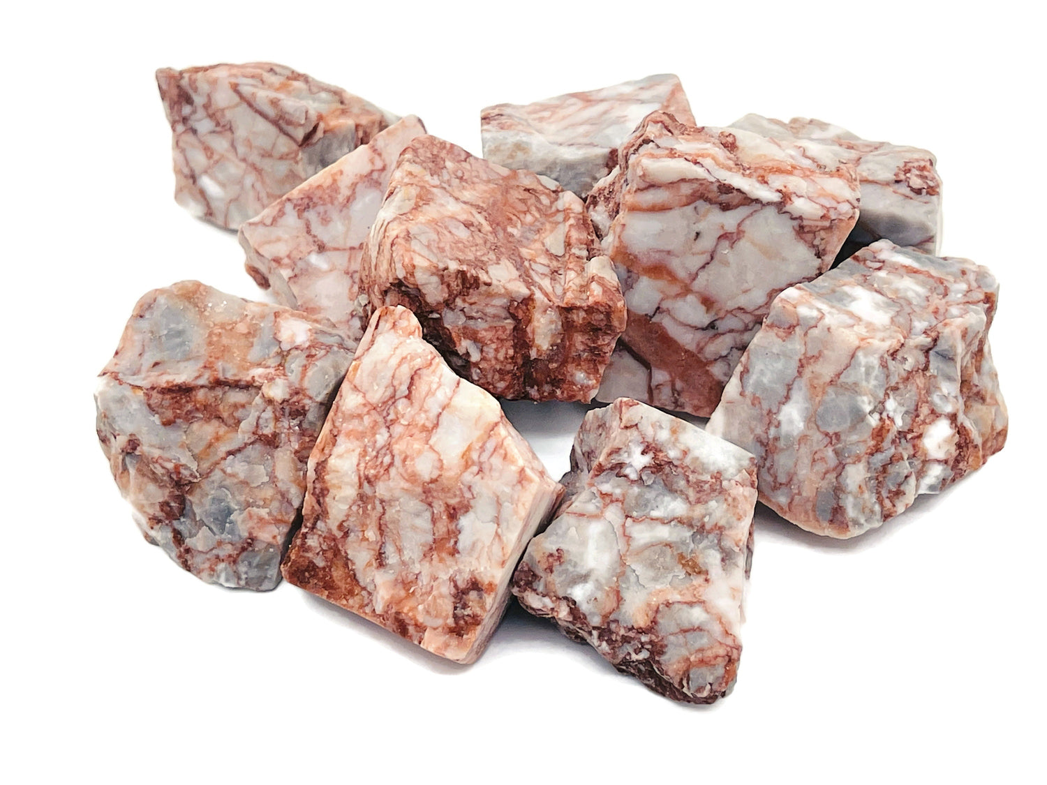 Raw Red Network Jasper Gemstone - Red Vein Jasper Stone - RA1104