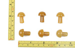 Yellow aventurine mushroom carved gemstone, 20mm, showing detailed natural stone carving and vibrant yellow color.