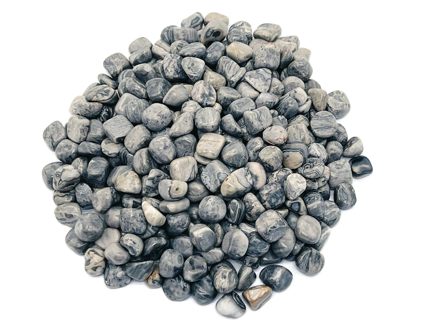 Picasso Jasper Crystal Chips - Semi Tumbled Stone - Bulk - 7-12mm - CP1096