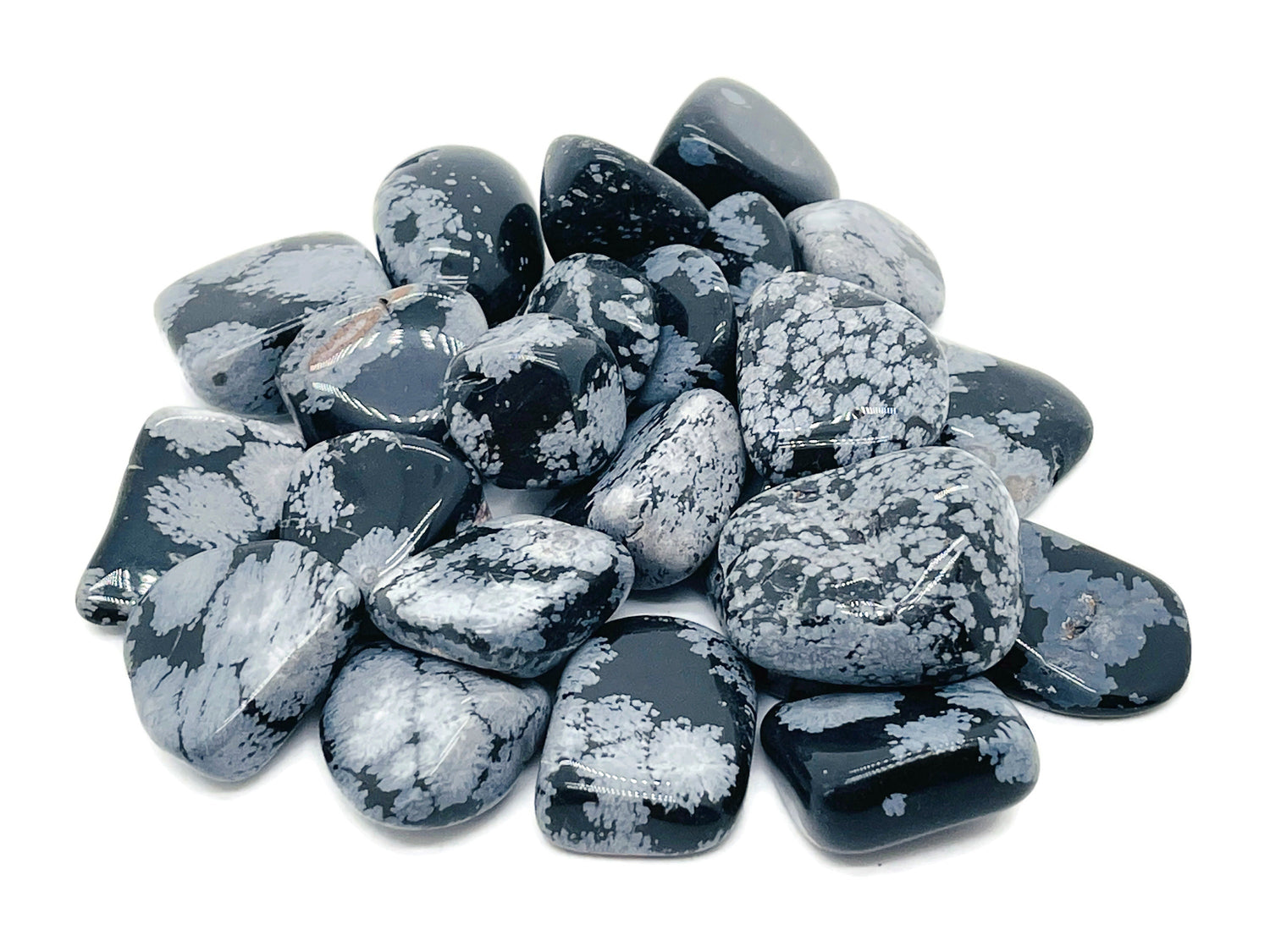 Snowflake Obsidian Tumbled Stone - TU1053
