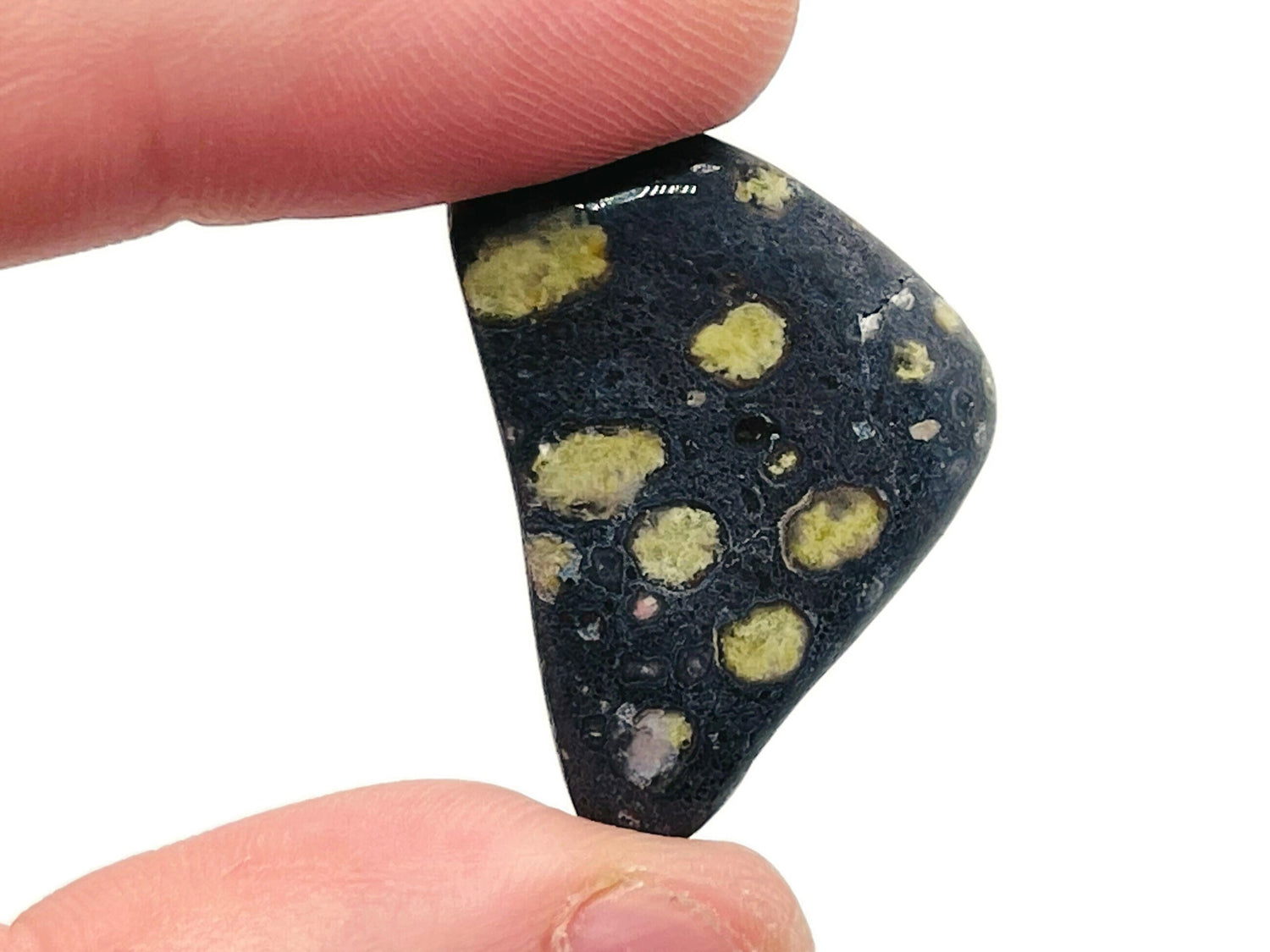 Plum Blossom Jade Tumbled Stone - TU1180
