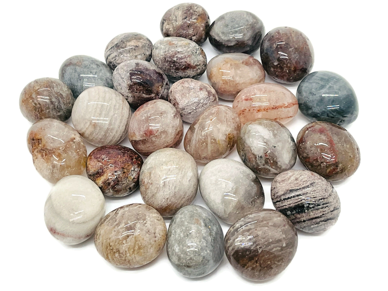 Pierre roulée de quartz pour jardin - Pierre de lodolite - TU1042