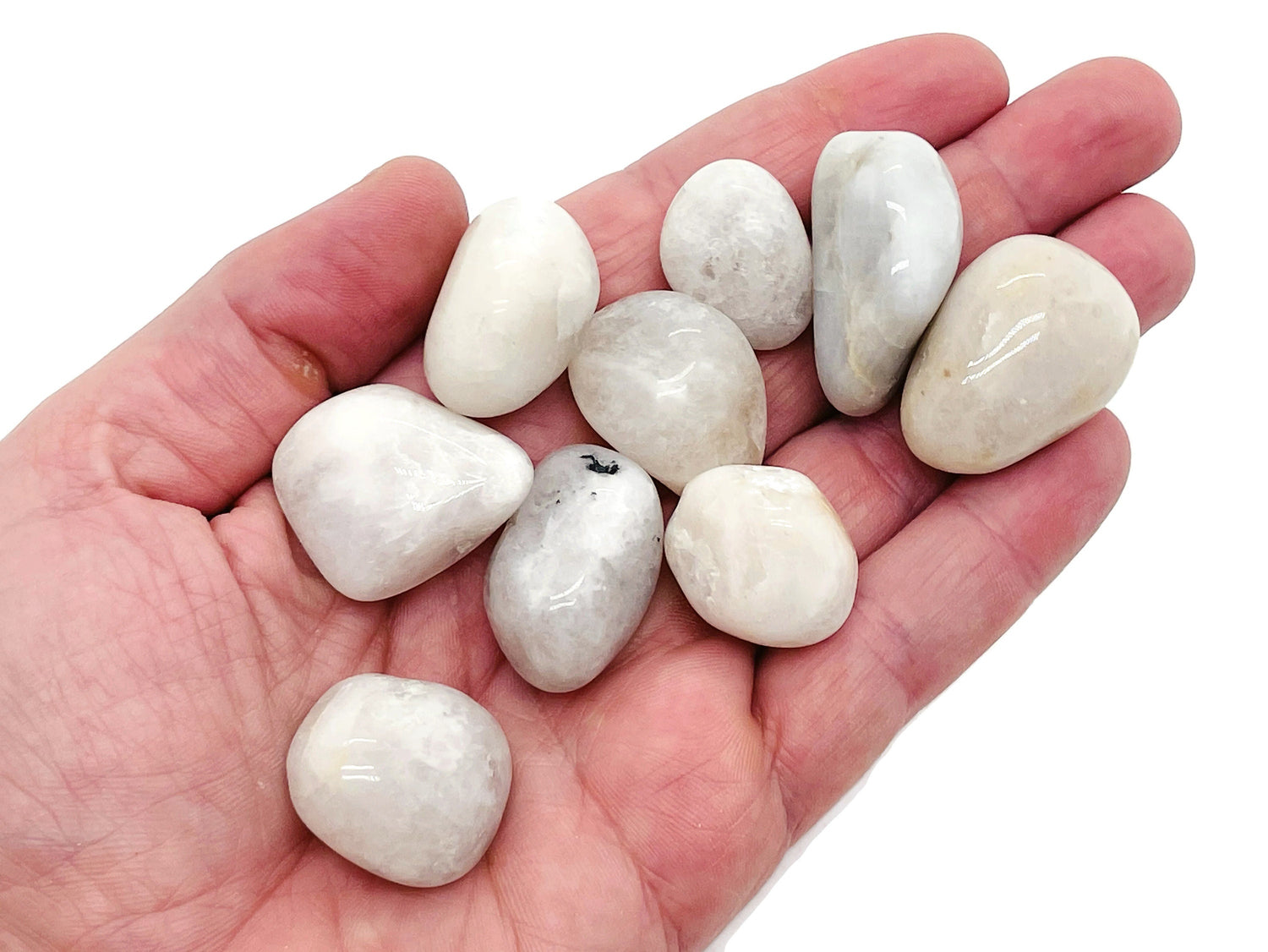 White Jade Tumbled Stone - TU1172