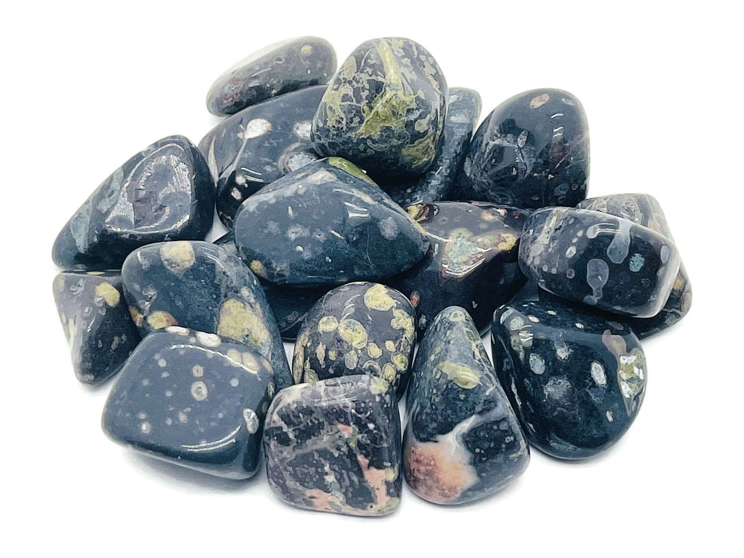 Plum Blossom Jade Tumbled Stone - TU1180