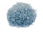 Semi-tumbled Celestite crystal chips in 2-6mm bulk stones, showcasing blue and white gemstone fragments from GemstoneGO.