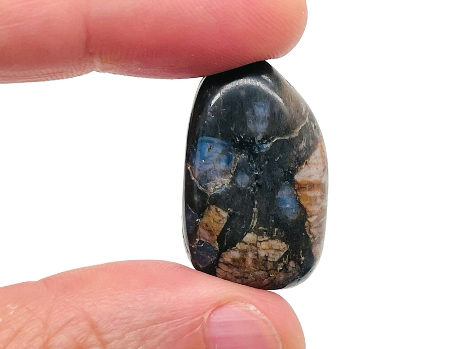 Que Sera Tumbled Stone - Blue Liberite - TU1182