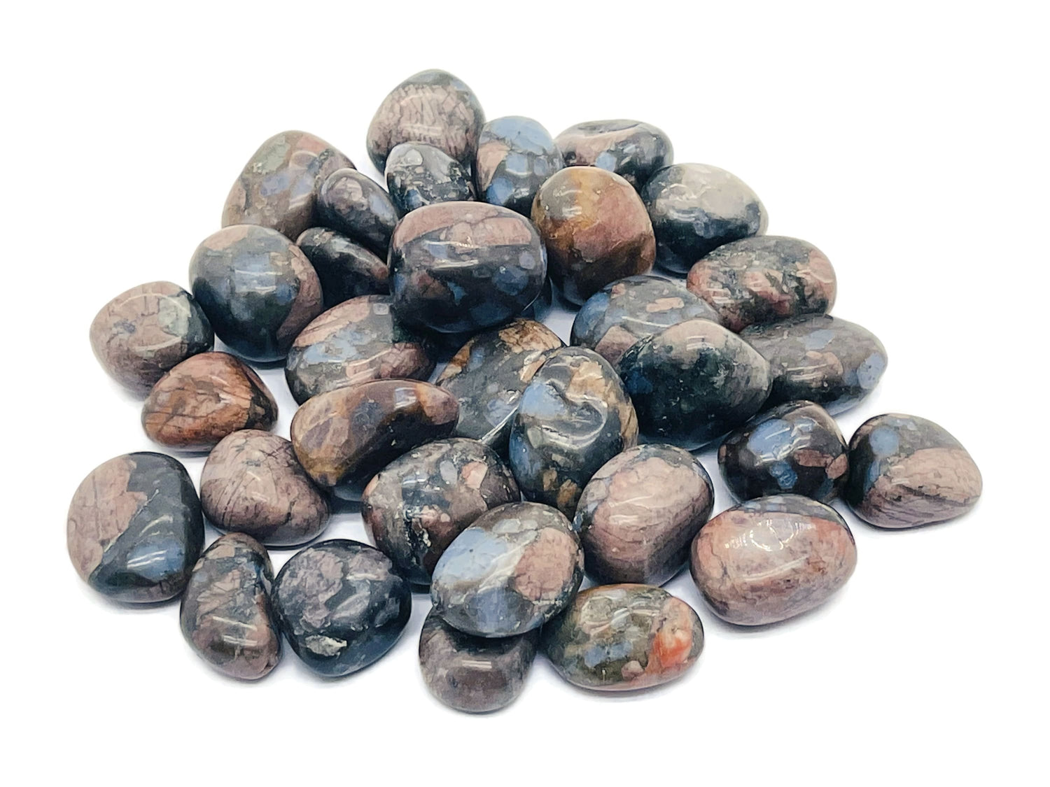 Que Sera Tumbled Stone - Blue Liberite - TU1182