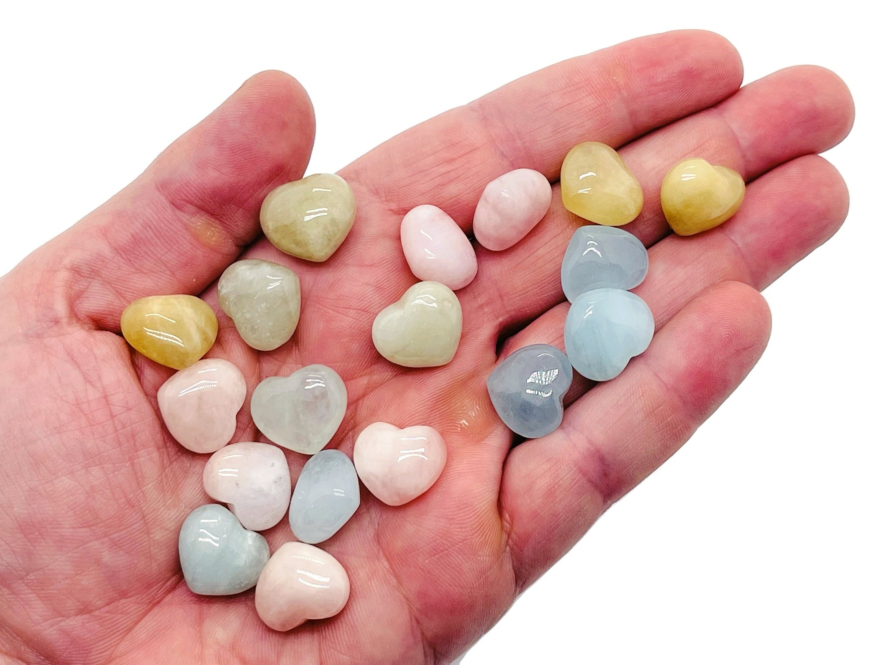 Aquamarine Morganite heart-shaped gemstone, 15x15x9mm, vibrant pink and blue hues, from GemstoneGO.