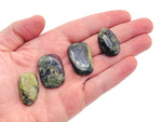 Dragon Blood Jasper flat gemstone slab from GemstoneGO, showcasing deep red and brown natural stone patterns on a smooth surface.