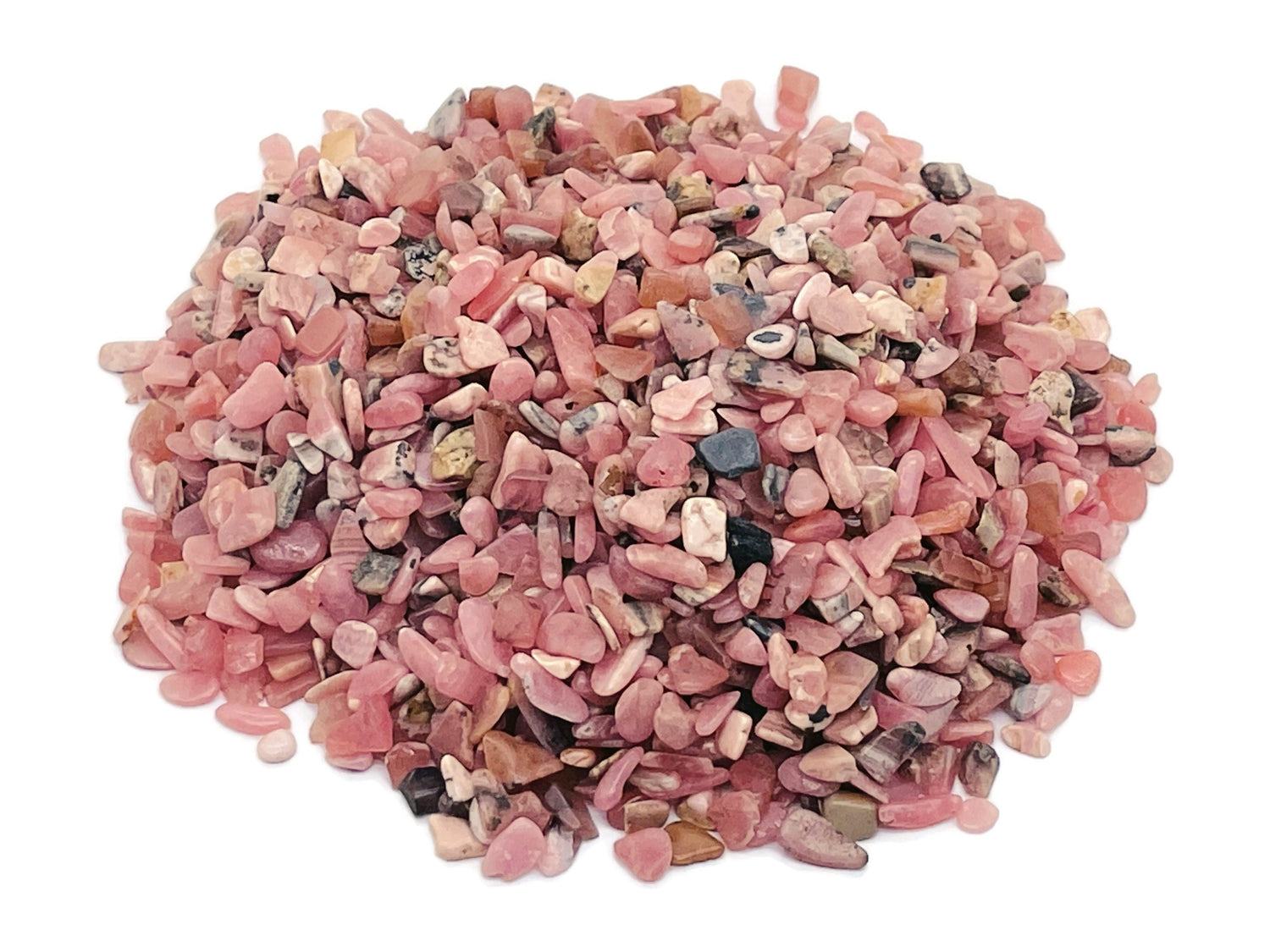Rhodochrosite Crystal Chips - Semi Tumbled Stone - Bulk - 2-6mm - CP1188
