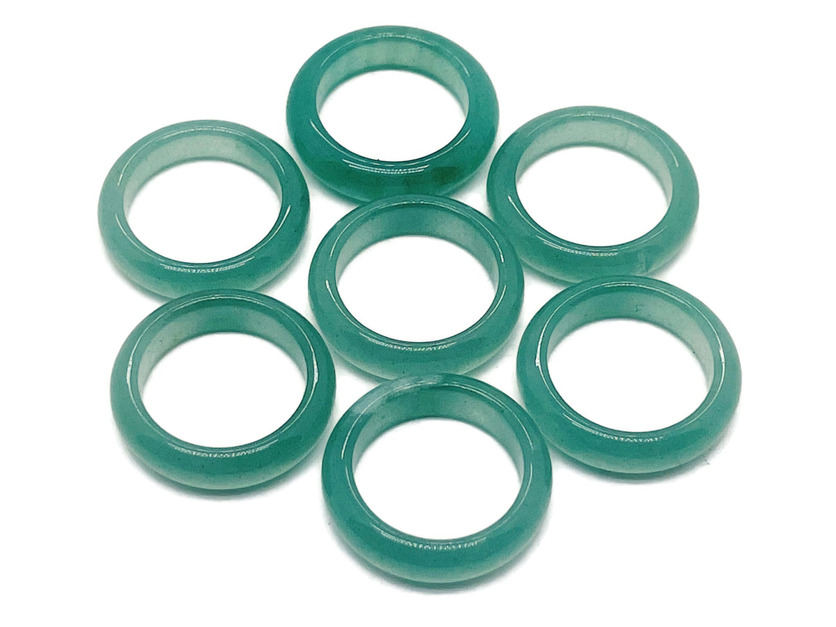 Aventurine crystal ring by GemstoneGO featuring a polished green aventurine gemstone set in a sleek metal band.