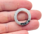 Labradorite crystal ring from GemstoneGO featuring a polished labradorite gemstone set in a silver band.