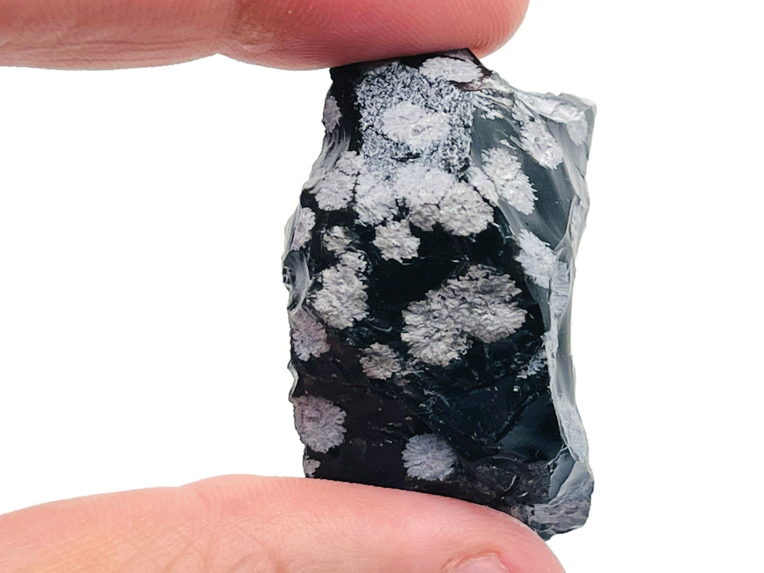 Raw Snowflake Obsidian Gemstone - RA1062