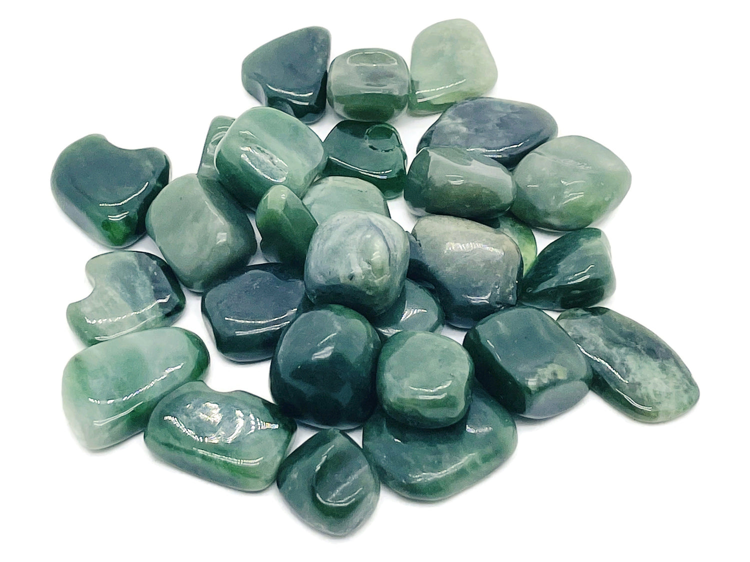 Nephrite Jade Tumbled Stone - TU1207