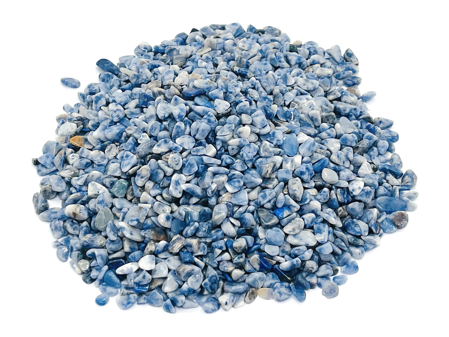Blue Spot Jasper Crystal Chips - Semi Tumbled Stone - Bulk - 2-6mm - CP1185