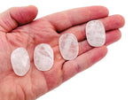 Clear Quartz flat gemstone slab from GemstoneGO featuring a smooth, polished surface ideal for crystals and jewelry making.