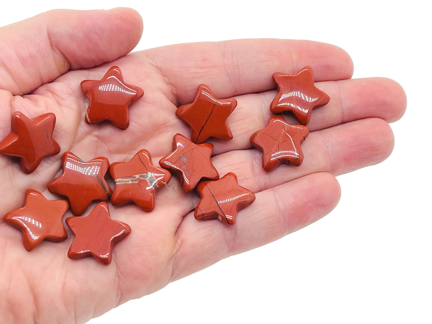 Red Jasper Star Gemstone - 20mm - ST1011