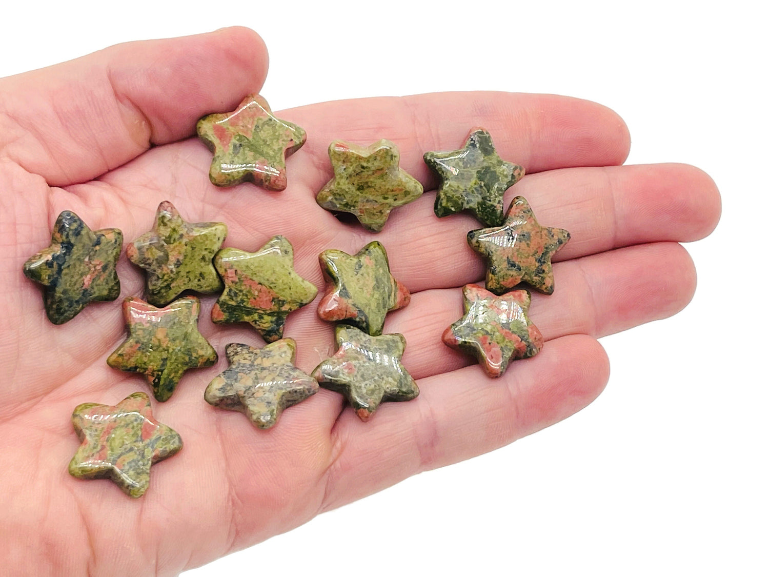 Unakite Star Gemstone - 20mm - ST1015