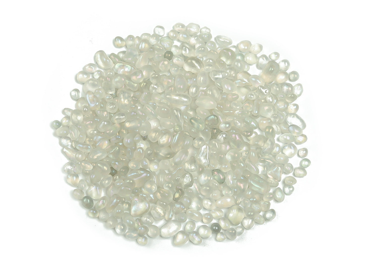 Angel Aura Quartz Crystal Chips - Semi Tumbled Stone - Bulk - 5-8mm - CP1125