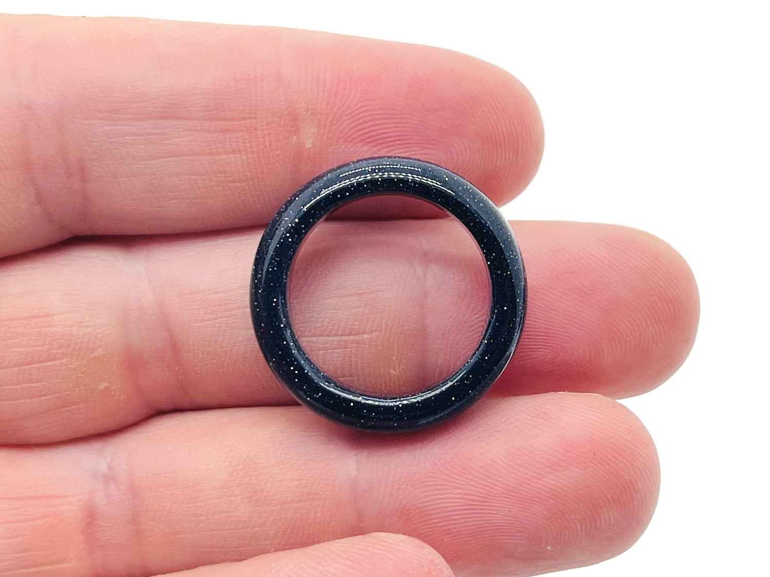 Blue Goldstone Crystal Ring - Best Jewelry - RI1009