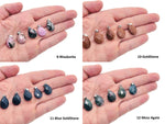 Faceted 20mm crystal pendant from GemstoneGO, jewelry making supply with a sparkling, multi-faceted glass gemstone.