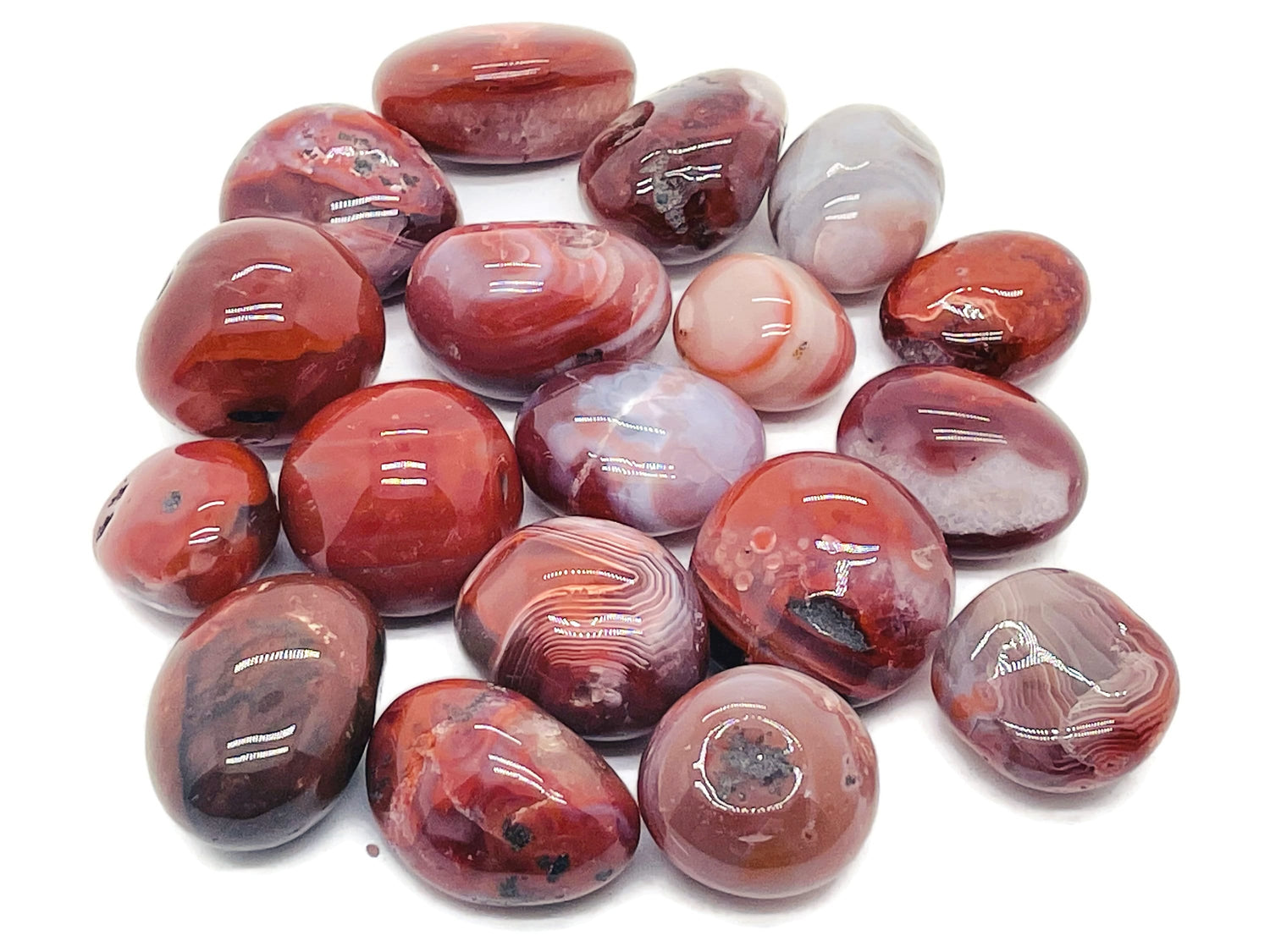 Pierre roulée en cornaline - TU1020