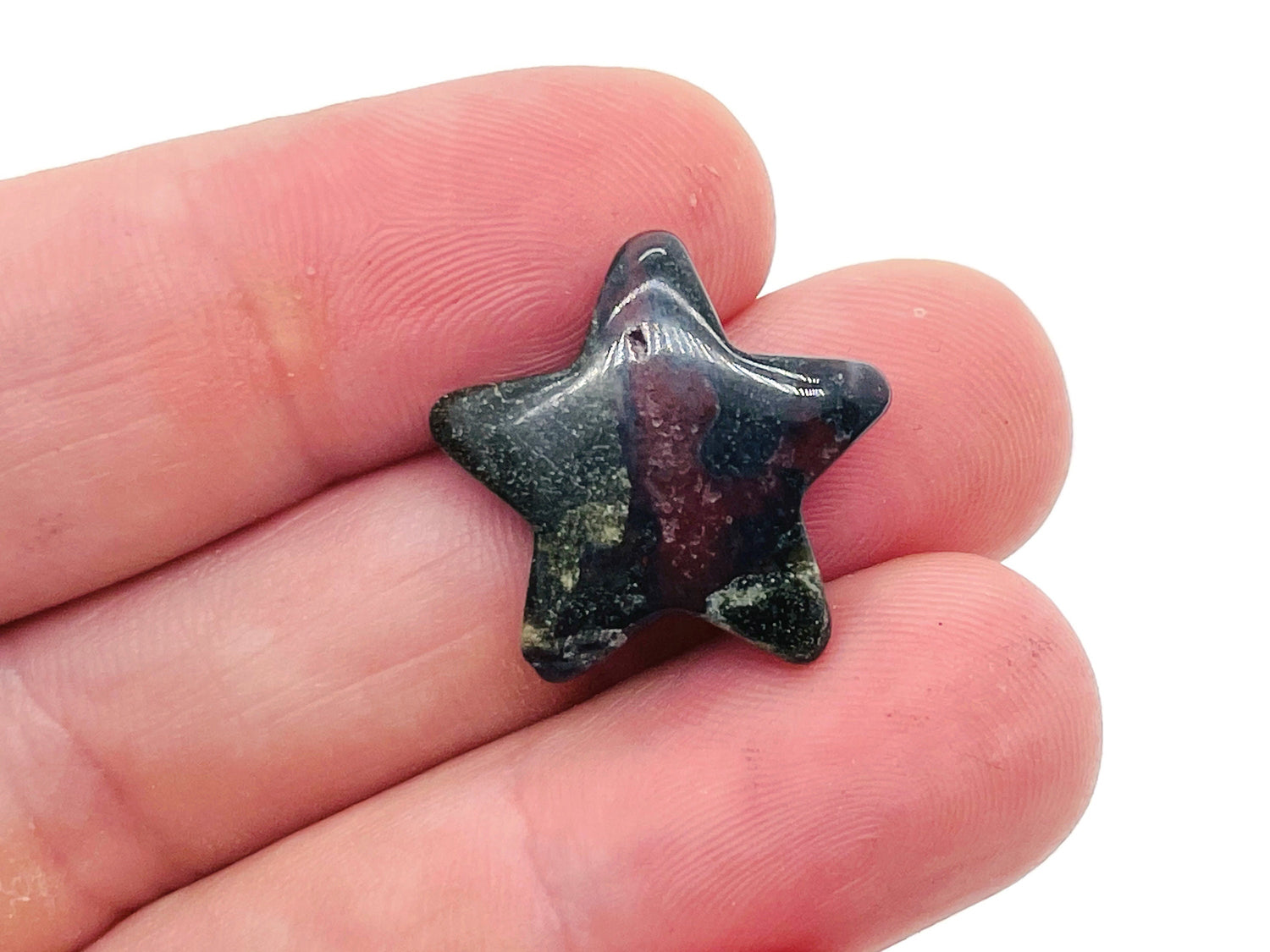 Dragon Blood Jasper Star Gemstone - 20mm - ST1009