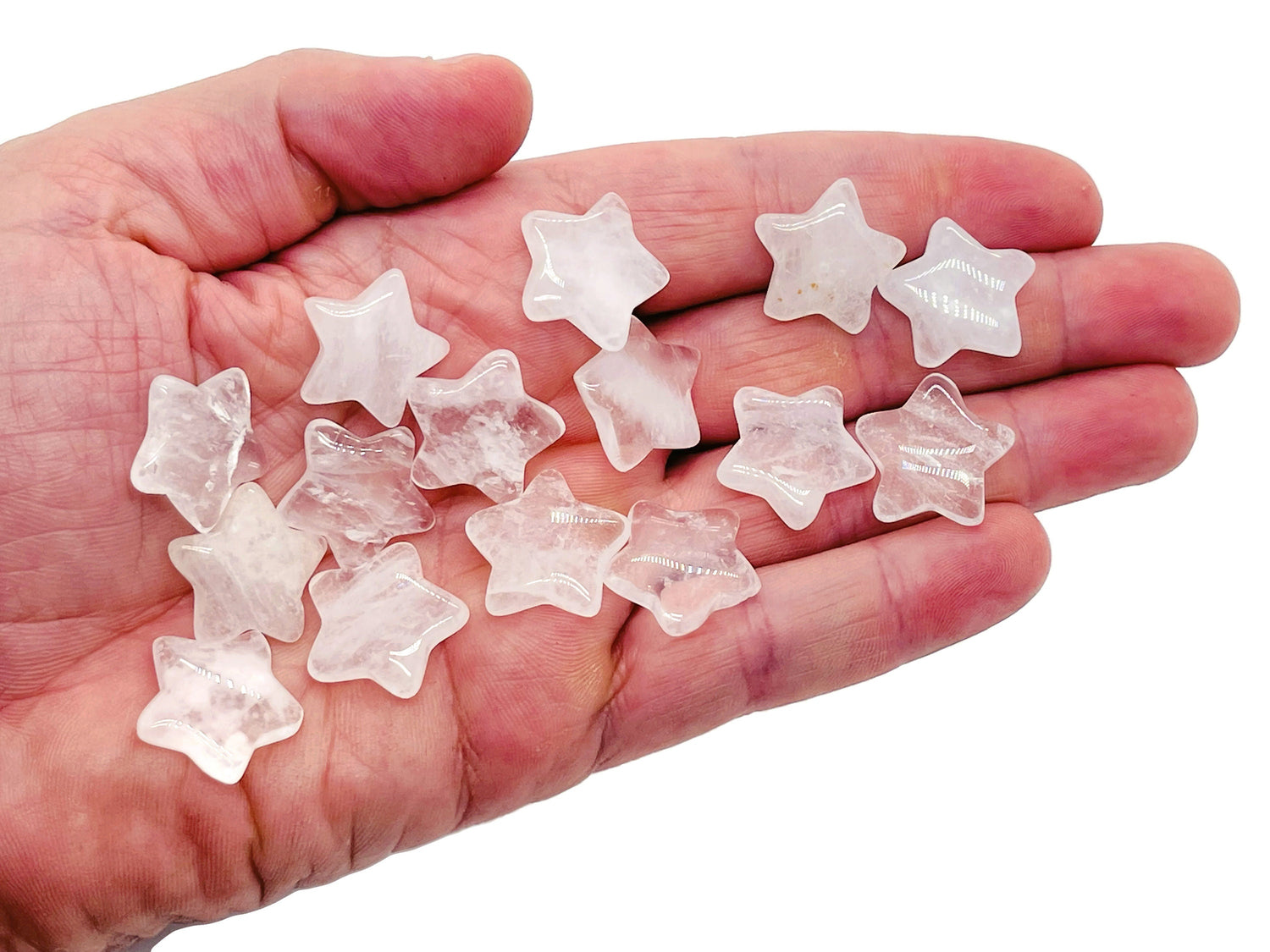 Clear Quartz Star Gemstone - 20mm - ST1010