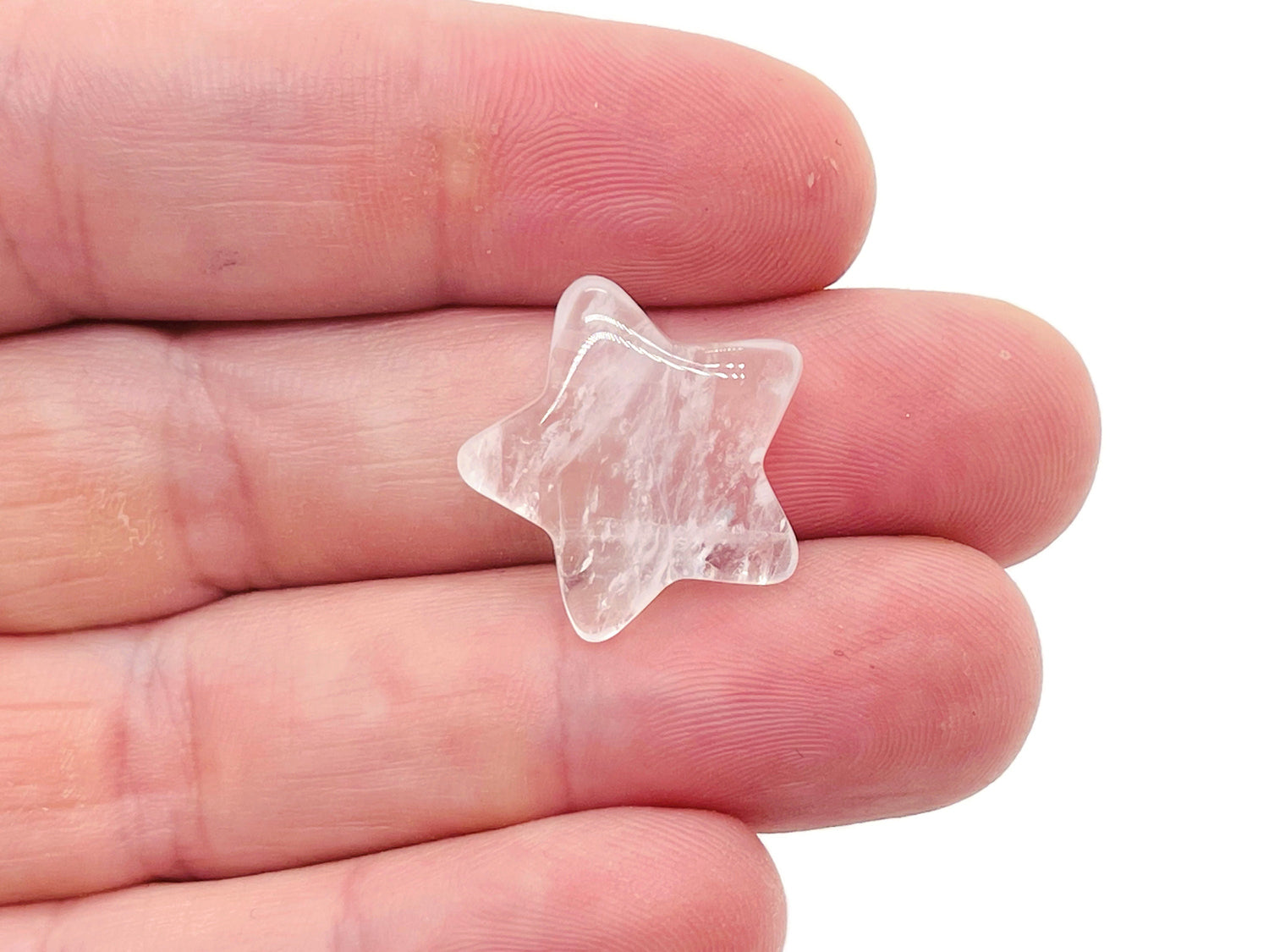 Clear Quartz Star Gemstone - 20mm - ST1010