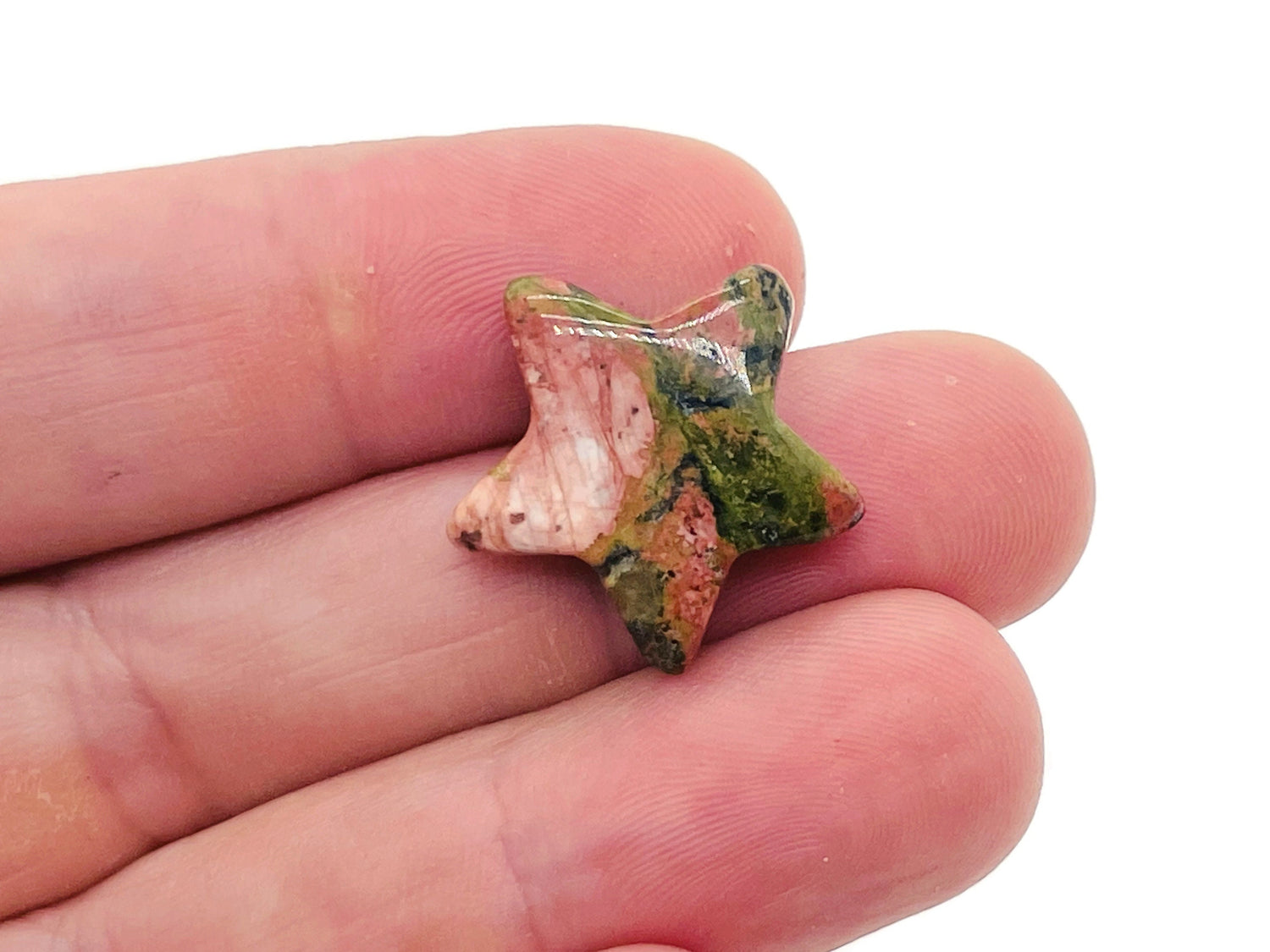 Unakite Star Gemstone - 20mm - ST1015