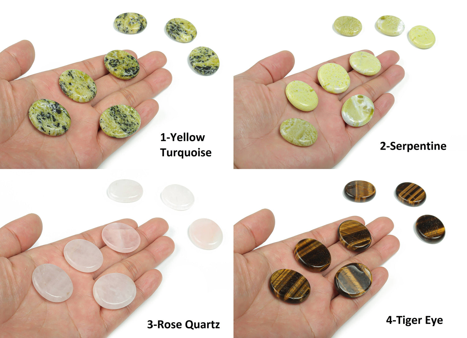 Crystal Flat Gemstone - Slab Crystal - Healing Crystals - 30x25x7 - MIX