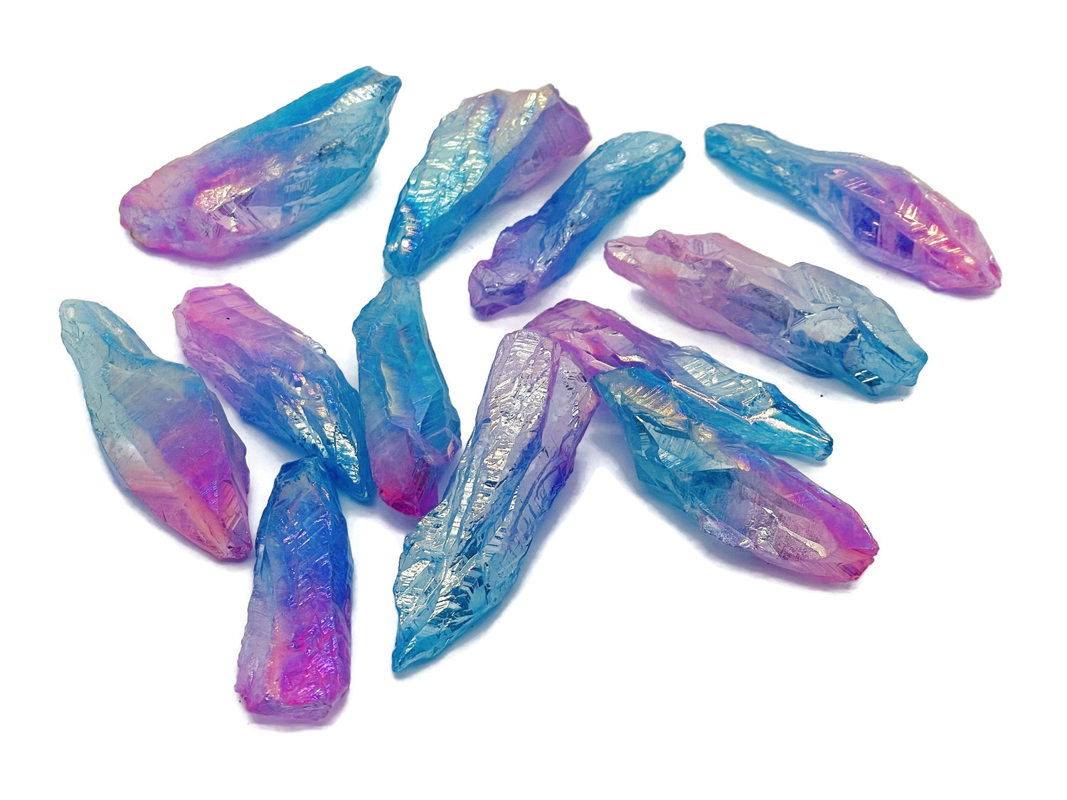 Rainbow Aura Quartz Point - Raw Stone - RA1130