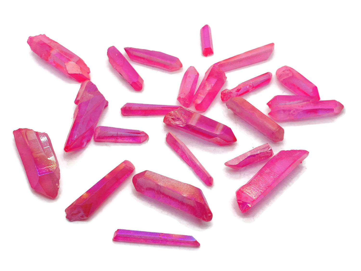 Pink Aura Quartz Point Gemstone - Raw Stone - RA1150