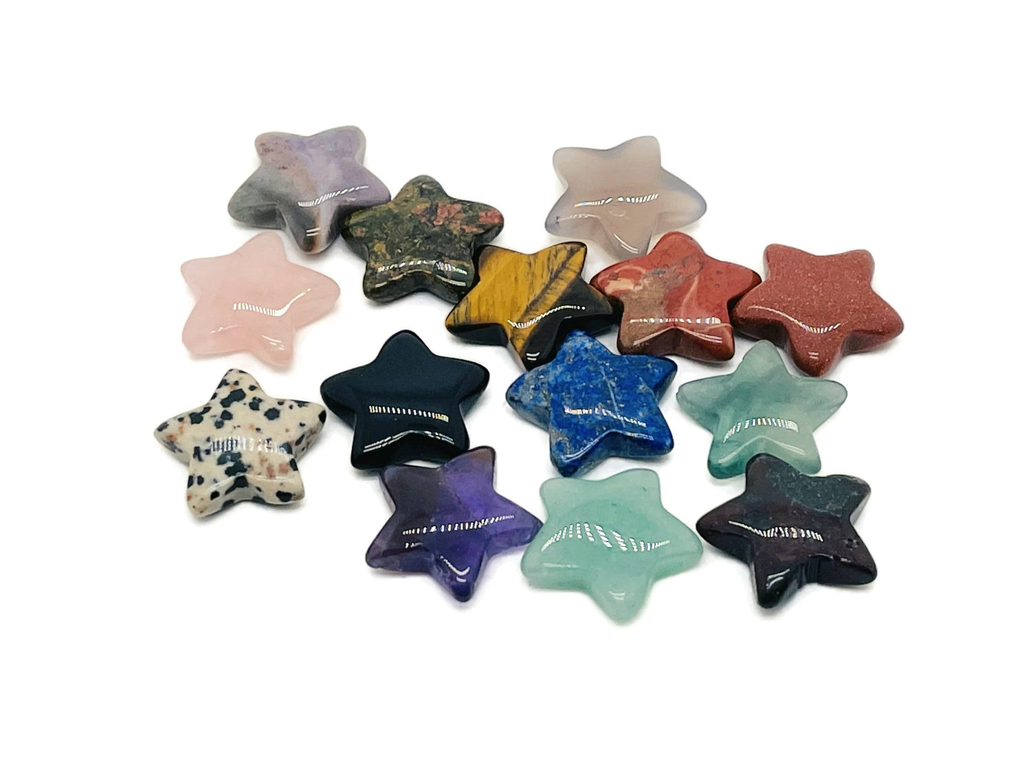 Crystal Star Gemstones - Mini Star Crystal Stone - Healing crystal - 20mm - MIX