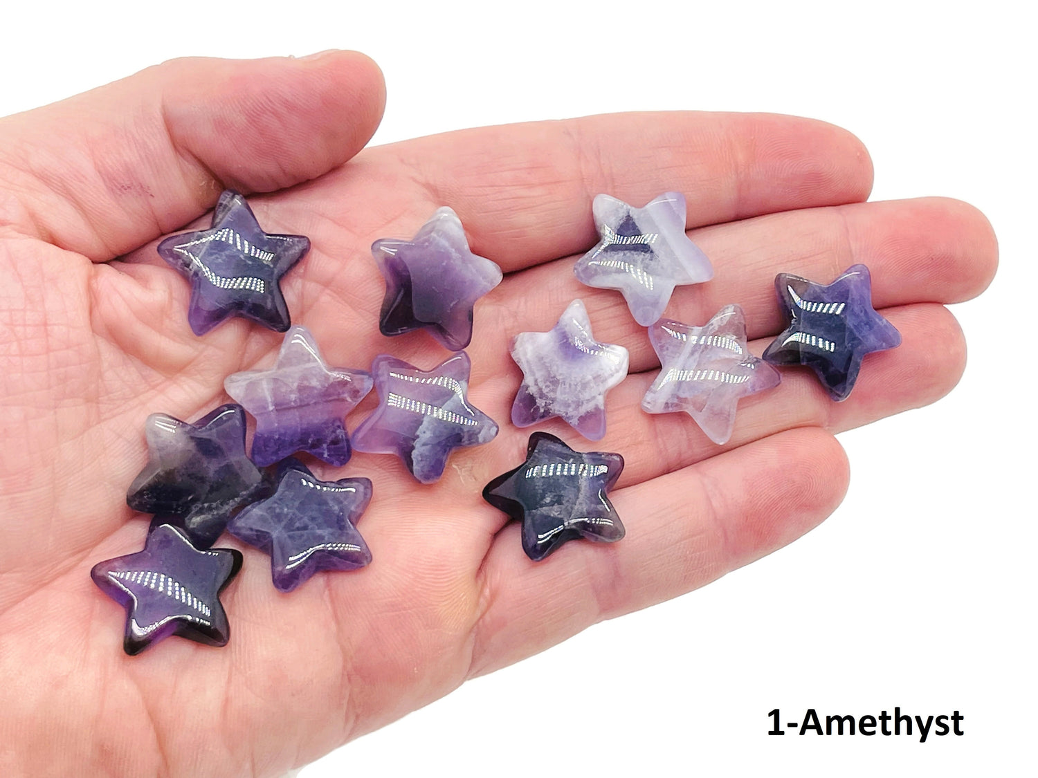 Crystal Star Gemstones - Mini Star Crystal Stone - Healing crystal - 20mm - MIX