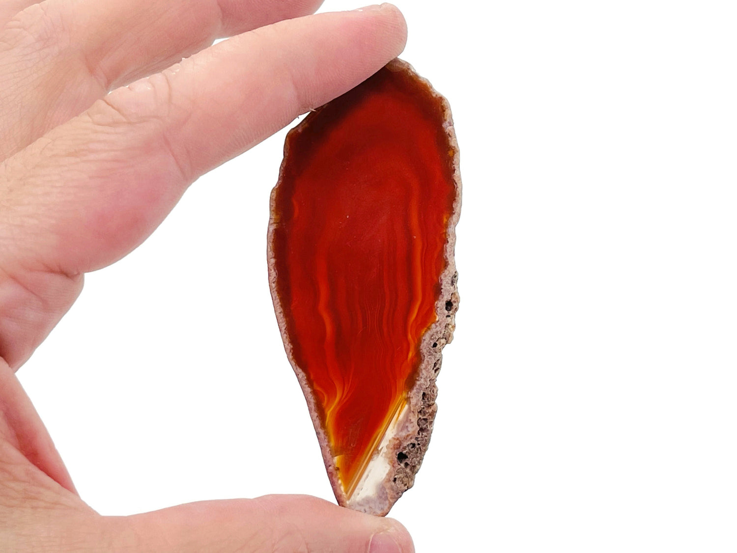 Red Agate Slice - Geode Raw Crystal - RA1173