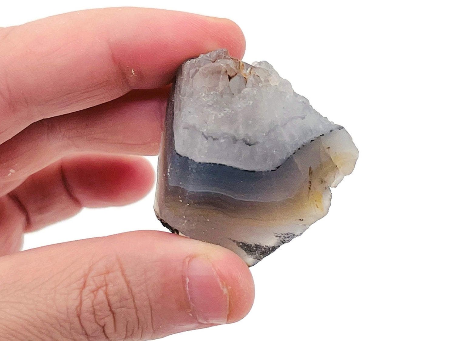 Raw Grey Agate Gemstone - RA1132