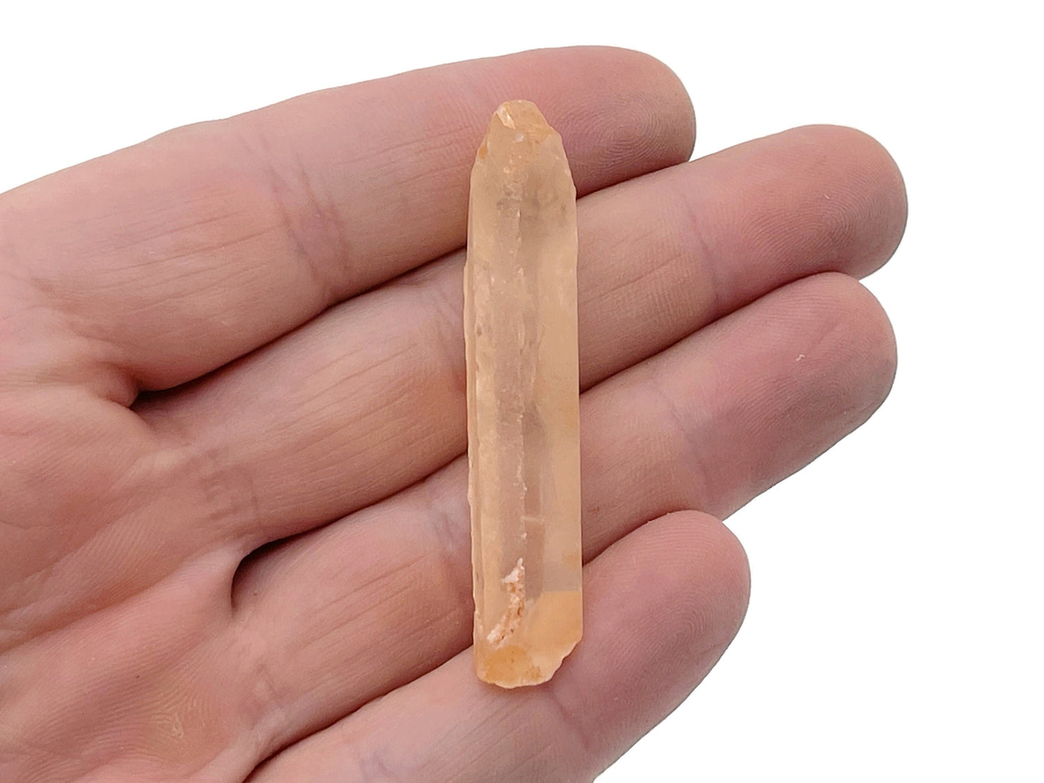 Pointe de quartz rouge - Pierre de quartz rouge pointue - Pierre précieuse de quartz rouge - Pierre précieuse non montée - RA1147
