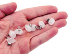 Clear quartz point crystal pendant from GemstoneGO, showcasing a polished natural gemstone used in jewelry making.