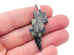 Dragon Blood Jasper Lightning Crystal pendant featuring a vibrant Lightning Stone with intricate gemstone details from GemstoneGO.