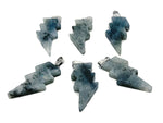 Labradorite Lightning Crystal Pendant from GemstoneGO featuring a striking lightning-shaped labradorite gemstone pendant.