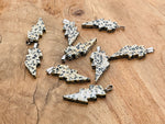 Dalmatian Jasper Lightning Crystal Pendant from GemstoneGO showcasing a unique lightning stone gemstone on a silver chain.